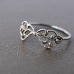 Delicate Filigree Ring. Sterling Silver And..