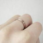 Minimalist Copper Stacking Rings. Set Of Three..